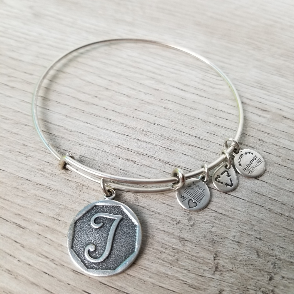 Alex and Ani initial bracelet